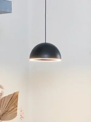 LOOM DESIGN LED závěsné světlo Curve černé hliníkové Ø 14 cm Aktuální