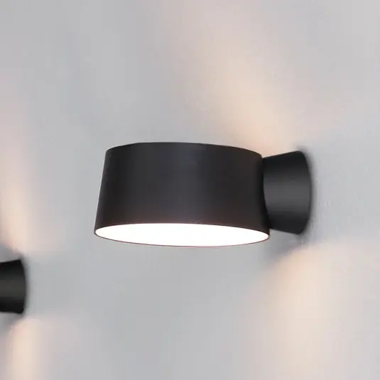 LOOM DESIGN LED nástěnné světlo Cookie černé hliníkové Ø 15 cm Ihned K Objednání