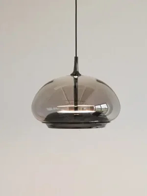 Rychlé Dodání LOOM DESIGN LED závěsné světlo Avalon, černá/šedá Ø 20 cm sklo