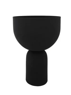 AYTM květináč Torus, černý, Ø 22 cm, výška 30,6 cm, železo Super Cena