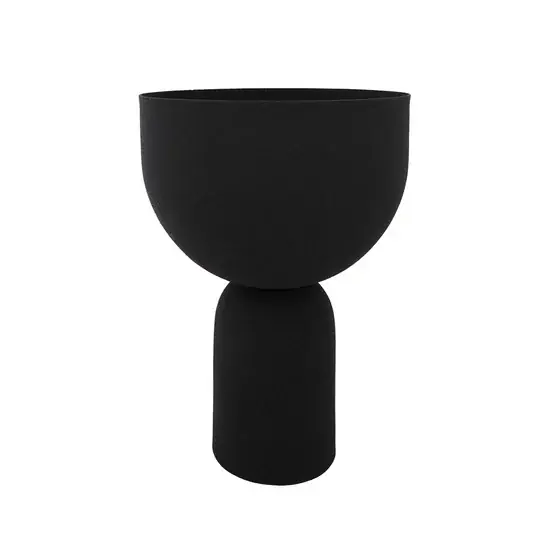 AYTM květináč Torus, černý, Ø 22 cm, výška 30,6 cm, železo Super Cena
