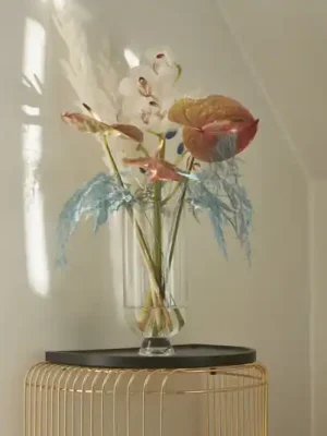 AYTM Váza Glacies, čirá, výška 29 cm, sklo, ručně foukaná Cenově Výhodný
