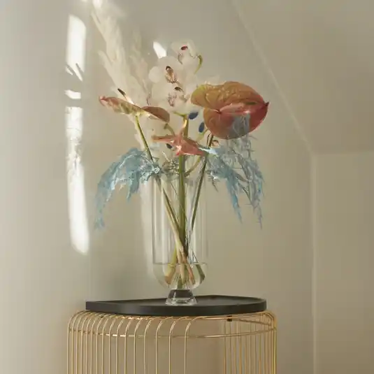 AYTM Váza Glacies, čirá, výška 29 cm, sklo, ručně foukaná Cenově Výhodný