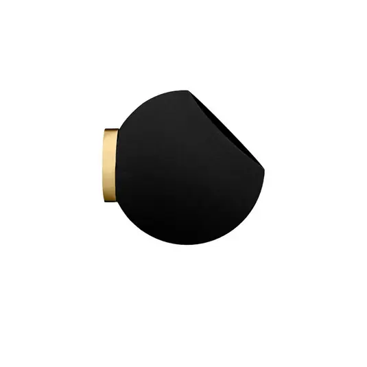 AYTM Nástěnný květináč Globe, Ø 21 cm, černý, hliník Must-Have
