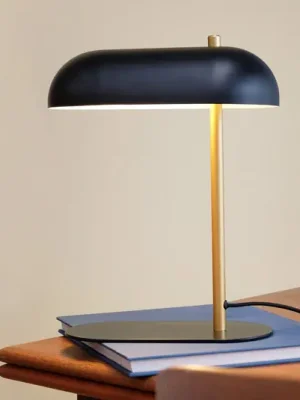 Ihned K Objednání Dyberg Larsen stolní lampa Arch, černá/mosazná, kov