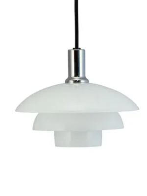 Dyberg Larsen Morph závěsná lampa, opál, Ø 21 cm, sklo Značkový