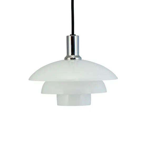 Dyberg Larsen Morph závěsná lampa, opál, Ø 21 cm, sklo Značkový