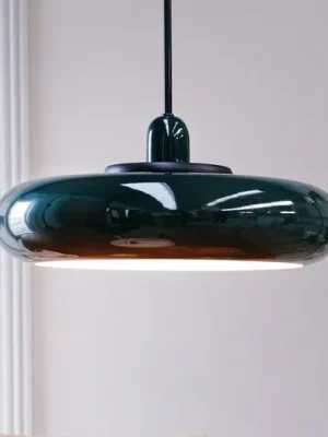 Cenově Výhodný Dyberg Larsen závěsné světlo Planet, tmavě zelená, Ø 40 cm, kov