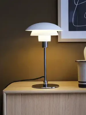 Dyberg Larsen Stolní lampa Morph, bílá, výška 35 cm, kov Vysoce Kvalitní