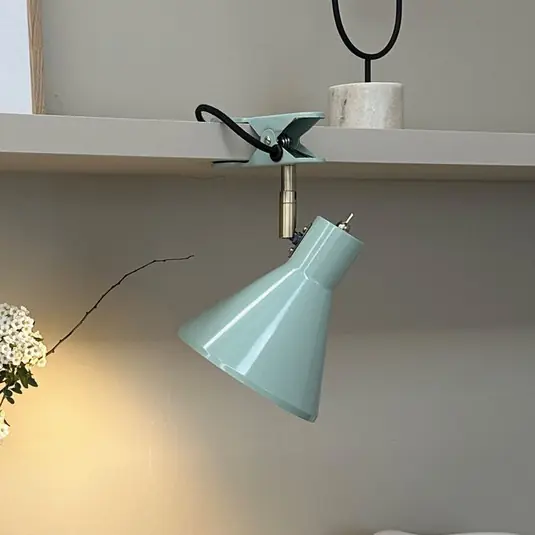 Hit Sezóny Dyberg Larsen Svorková lampa Sleep, mátově zelená, Ø 15 cm, ocel