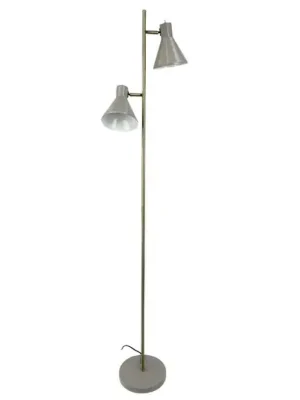 Dyberg Larsen Stojací lampa Sleep, šedohnědá, výška 165 cm, ocel Víkendová Akce