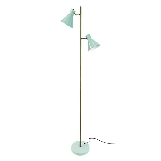 Cenově Výhodný Dyberg Larsen Stojací lampa Sleep, mátově zelená, výška 165 cm, ocel