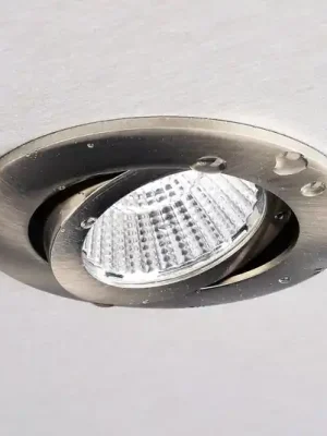 LED vestavné stropní svítidlo Dione, IP44, 4 000 K, nikl, stmívané Expresní Doručení