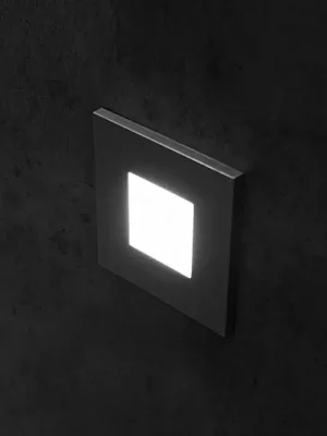 Nástěnné svítidlo LED Wall F, černé, 7,5 x 7,5 cm, plechové Super Cena