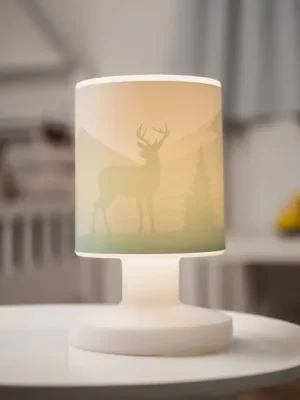Hit Sezóny Nabíjecí stolní lampa Scandi Wald LED, zelená, 21 cm, plastová