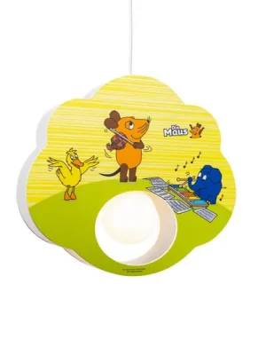 Závěsné svítidlo Mouse, žlutá barva, dřevo, E27, 1 světlo Dokud Zásoby Vydrží