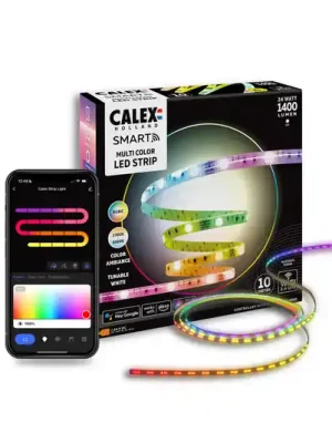 Dokud Zásoby Vydrží Calex Smart LED-Strip Striplight, délka 10 m, CCT, RGB, WLAN