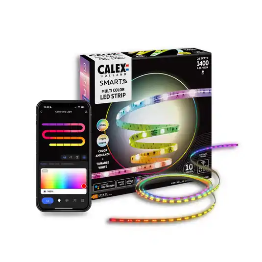 Dokud Zásoby Vydrží Calex Smart LED-Strip Striplight, délka 10 m, CCT, RGB, WLAN