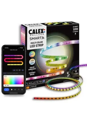 Calex Smart LED-Strip Striplight, délka 5 m, CCT, RGB, WLAN Autentický
