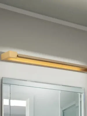 Koupelnové nástěnné svítidlo Marylin LED, délka 90 cm, zlatá barva, hliník Koupit Online