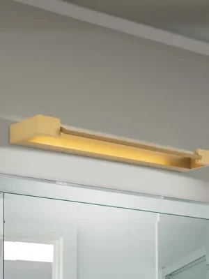 Koupelnové nástěnné svítidlo Marylin LED, délka 60 cm, zlatá barva, hliník Jen Po Omezenou Doba