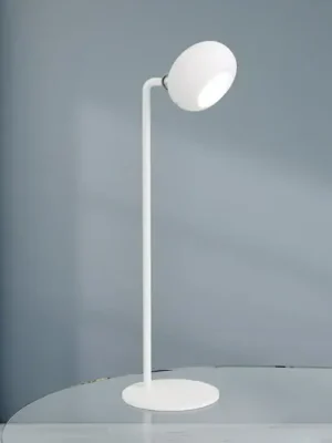 Přímo Od Výrobce Stolní lampa Kerby LED s dobíjením, bílá, výška 40 cm, ocel/hliník, CCT