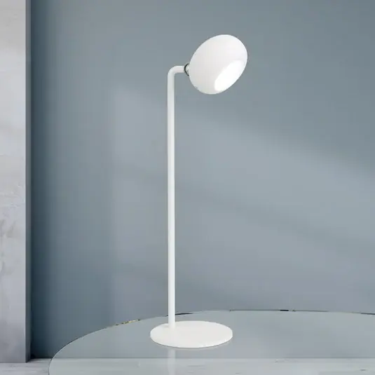 Přímo Od Výrobce Stolní lampa Kerby LED s dobíjením, bílá, výška 40 cm, ocel/hliník, CCT