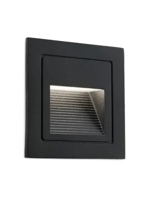 Nástěnné svítidlo Loro LED, černé, šířka 8,5 cm, hliník Must-Have