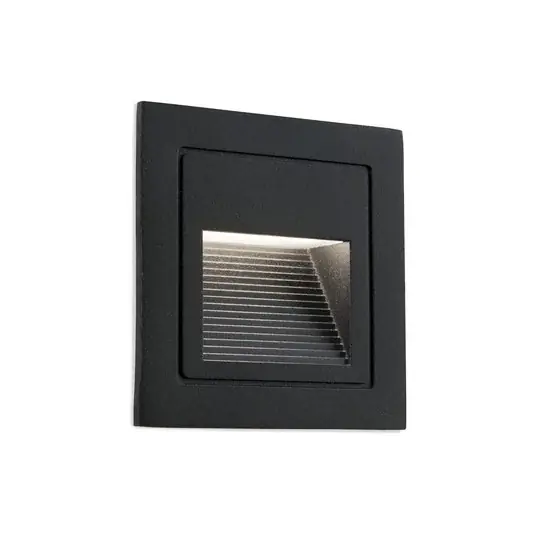 Nástěnné svítidlo Loro LED, černé, šířka 8,5 cm, hliník Must-Have