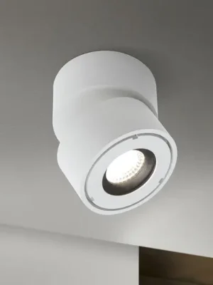 Víkendová Akce Venkovní reflektor Harvey LED, bílý, Ø 10 cm, hliníkový tlakový odlitek