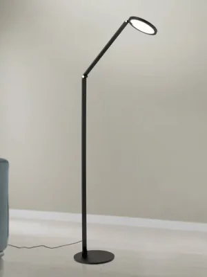 Nejprodávanější LED stojací lampa Fati, výška 136 cm, černá, hliník, stmívač