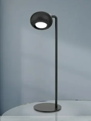 Aktuální Nabíjecí stolní lampa Kerby LED, černá, výška 40 cm, ocel/hliník