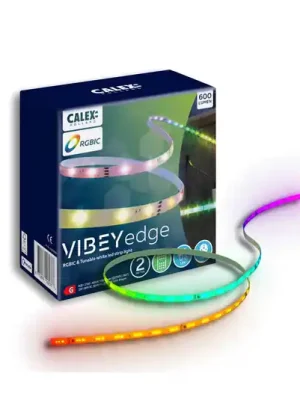 Cenově Výhodný Calex LED-Strip Vibey, délka 2 m, zástrčka, dálkové ovládání, RGB, CCT