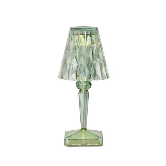 Stolní lampa Kartell LED na baterie Baterie, 30 cm, mátově zelená, IP54 Originální