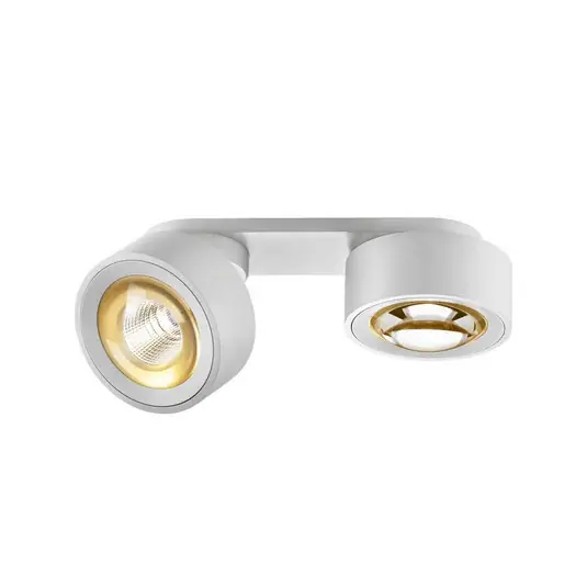 Egger DLS LED reflektor Clippo Optic Duo, bílá/zlatá, 2 světla, DTW Jen Po Omezenou Doba