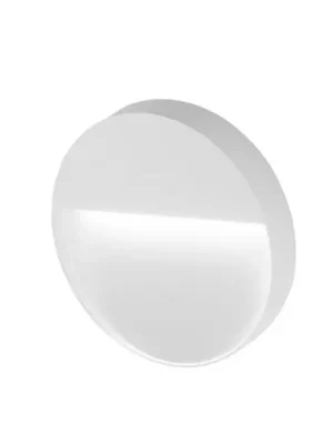 Speciální Cena Egger DLS Venkovní nástěnné svítidlo Vigo XL, bílé Ø 20 cm hliník 3 000 K