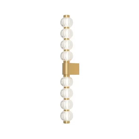 Nástěnné svítidlo Maytoni LED Amulet, lineární, 76 cm, čiré / zlaté Výhodná Nabídka