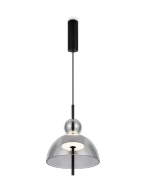 Maytoni Bangkok, kulovitý tvar, kouřově šedá, Ø 25 cm, sklo Originální