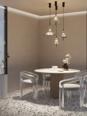 Maytoni Bangkok, tvar bubnu, čirý, Ø 25 cm, sklo Cenový Hit