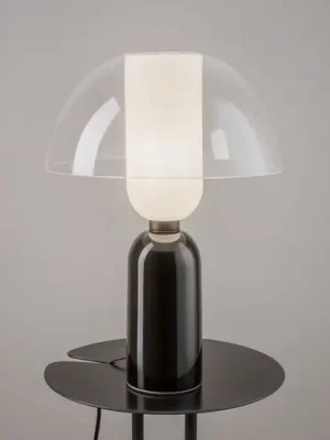Stolní lampa Maytoni Memory, černá, výška 42 cm, keramika Zlevněný