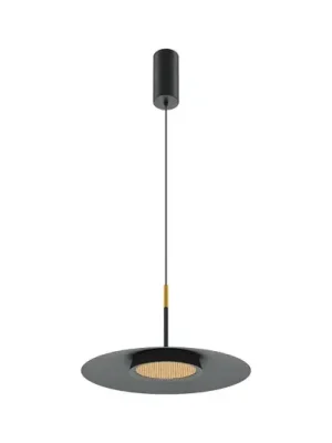 Rychlé Dodání Maytoni LED závěsné světlo El, Ø 35 cm, černá, hliník