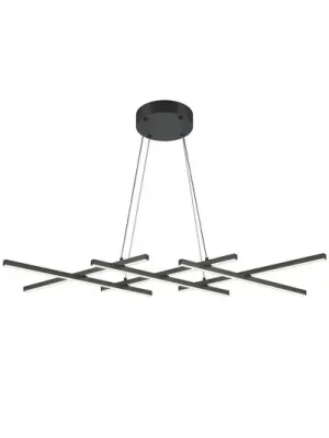 Vysoce Kvalitní Závěsné svítidlo Maytoni LED Halo, černé, délka 103,5 cm