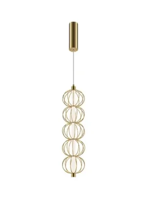 Závěsné svítidlo Maytoni LED Golden Cage, vertikální, Ø 13,9 cm Super Cena