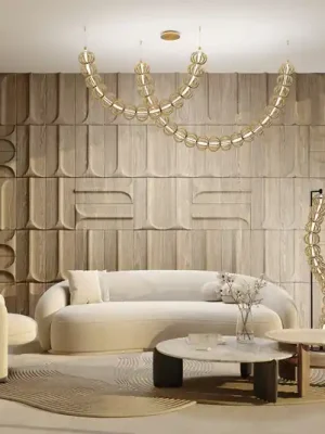 Stojací lampa Maytoni LED Golden Cage, výška 154 cm, kov Hit Sezóny