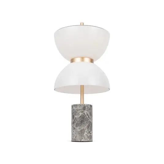 Stolní LED lampa Maytoni Kyoto, šedá, výška 46 cm, mramor Nakupujte Hned