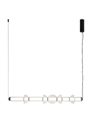 Závěsné svítidlo Maytoni Cosmo LED, černá barva, délka 98 cm, sklo Must-Have