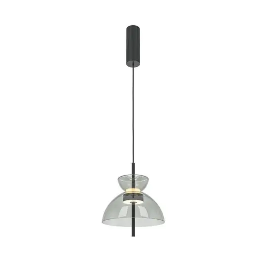 Maytoni Bangkok, tvar bubnu, světle šedá, Ø 25 cm, sklo Koupit Online