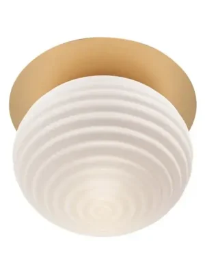 Stropní svítidlo Maytoni Reels, zlatá / bílá, Ø 35 cm, sklo Must-Have