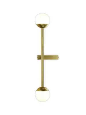 Maytoni LED nástěnné svítidlo Touch, mosaz, výška 48 cm, stmívatelné Novinka