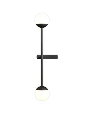 Maytoni LED nástěnné svítidlo Touch, černé, výška 48 cm, stmívatelné Ověřený